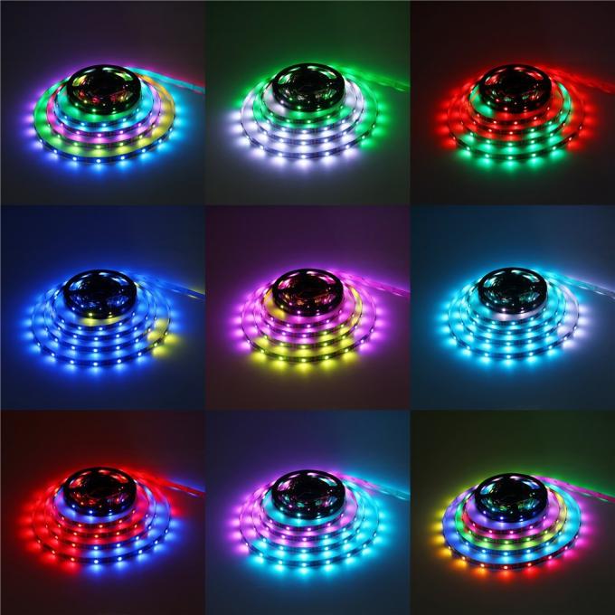 Cuttable Multi Color Led Rope Lights Outdoor WS2811 IC SMD5050 60 Leds