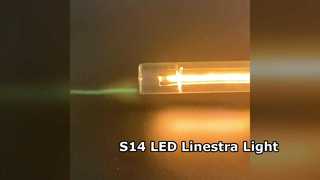 S14-LED Glass-Encased Filament Tube, Linestra