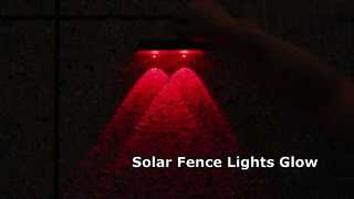 solar power fence light
