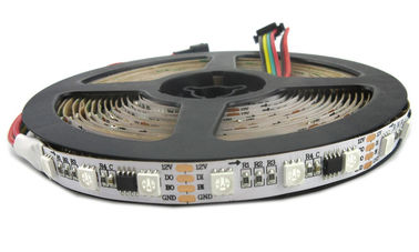 5V / 12V Dimmable RGB LED Strip Lights , WS2818 IC Commercial Outdoor LED Rope Lights 