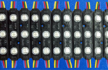 High Brightness 3 Chips Led Module SMD 5050 / RGB LED Module Waterproof With Lens