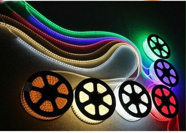 RGB Driverless High Voltage LED Strip Light , RoHS Full Color Changing LED Strip