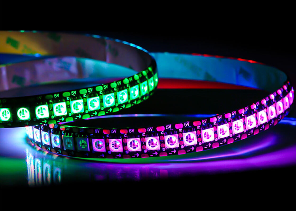 HD107S 5V Full Color Smart Pixel LED Strip 144led SMD5050 RGB ...