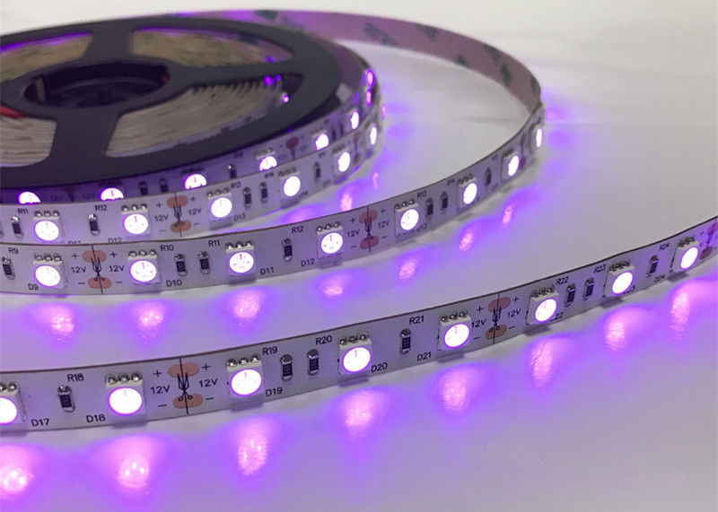 16.4ft 5m 12v Dc 395nm Smd 5050 Black Light Uv Ultraviolet Led Strip Uv