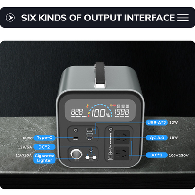 Outdoor Camping Portable Power Station With Solar Panel 220v 300w 500w 1000w