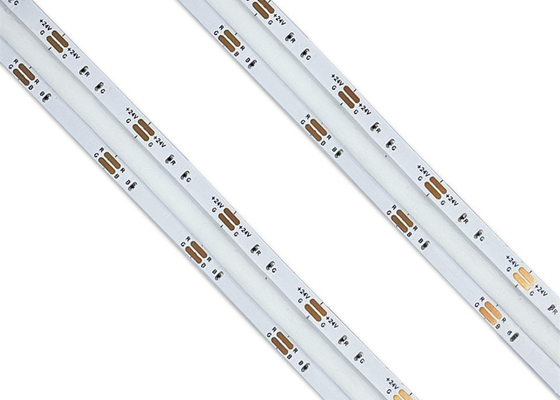 COB RGB 1056LEDs/M Linear Dimmable LED Strip 18W DC24V RA90 For Indoor Decoration