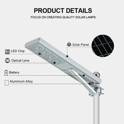 Outdoor Waterproof Garden Road Aluminum All In One LED Solar Street Light