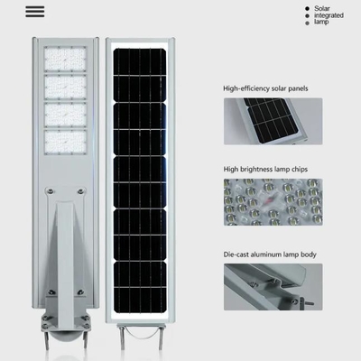 Outdoor Waterproof Garden Road Aluminum All In One LED Solar Street Light