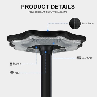 ABS 60w LED Solar Garden Light IP67 For Outdoor Road Street Pathway Home Yard