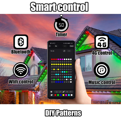 40mm Rgb Rgbw Permanent Christmas Track Lights IP68 Holiday Lighting Pixel Modules Point Light