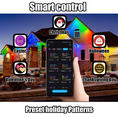 40mm Rgb Rgbw Permanent Christmas Track Lights IP68 Holiday Lighting Pixel Modules Point Light