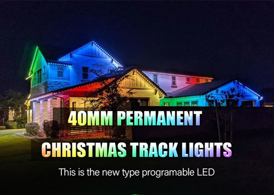 40mm Rgb Rgbw Permanent Christmas Track Lights IP68 Holiday Lighting Pixel Modules Point Light