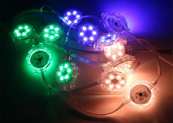 40mm Rgb Rgbw Permanent Christmas Track Lights IP68 Holiday Lighting Pixel Modules Point Light