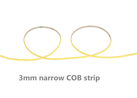 3mm Ultra Narrow COB LED Strip Rope Wardrobe Cupboard TV Backlight 400LEDs/M
