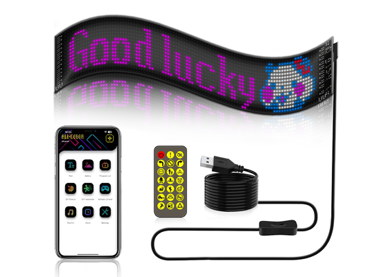 Flexible LED Car Panel App Control 16*96 Advertising Rear Window Display