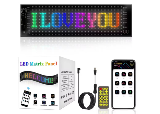 Soft LED Screen Brand Advertising Promotion Display RGB Color APP Smart Programmable Interior LED Sign
