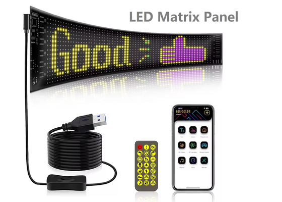 Soft LED Screen Brand Advertising Promotion Display RGB Color APP Smart Programmable Interior LED Sign
