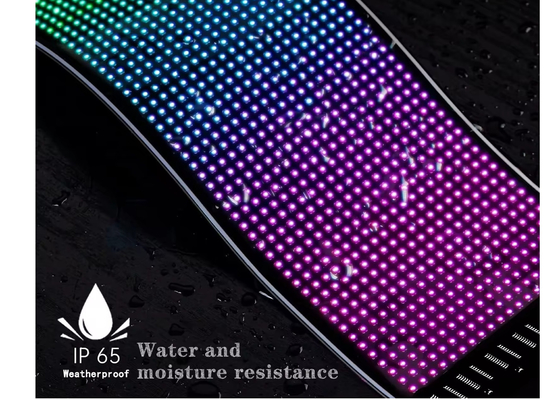 Pixel RGB  Led Flexible Display App Bluetooth Car Advertising Screen Car Ip65 Waterproof Soft Digital Display Screen