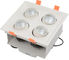 30w 50w White Dimmable LED Grille Spot Light Square Shape With High Efficiency