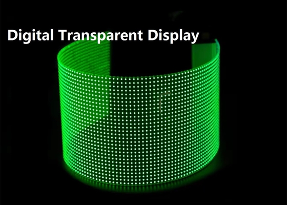 P8 Flexible Crystal Core Film Screen Indoor Glass Window Curtain Advertising Film Digital Transparent Display