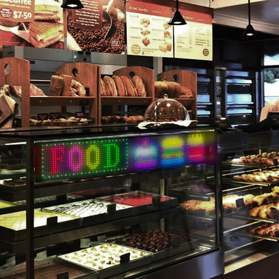 Custom Text Pattern Animation LED Matrix Panel For Advertising Promotion Display RGB Color APP Smart Interior LED Screen