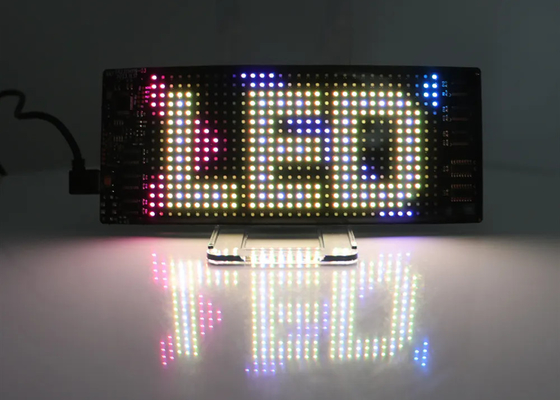 Custom Mode LED Animation Signs for Car Truck 5VDC USB/2A Scrolling Text 120x595mm Display Screen