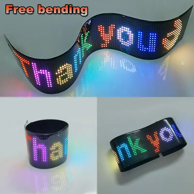 Advertising Scrolling LED Car Sign Board Programmable App Control Outdoor Full Color LED Signs