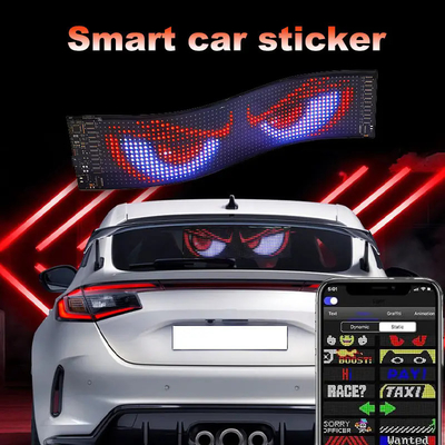 Advertising Scrolling LED Car Sign Board Programmable App Control Outdoor Full Color LED Signs