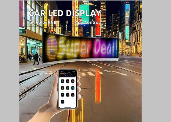 Car Window LED Digital Display Screen Multi-Function Programmable Advertising Decorative Board Matrix