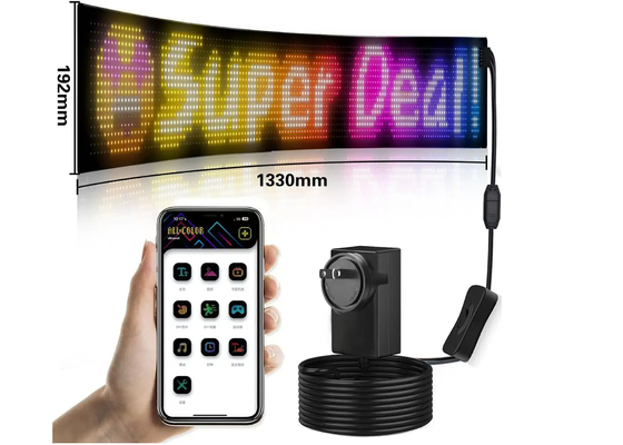 Car Window LED Digital Display Screen Multi-Function Programmable Advertising Decorative Board Matrix