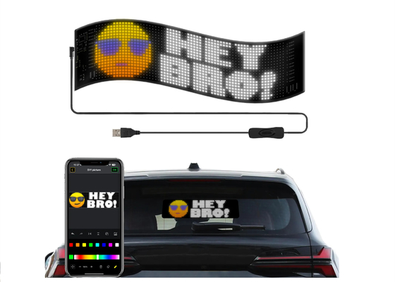 DIY Led Taxi Window Display Led Screen For Car Advertising Customizable Design For JDM,Car Advertisement