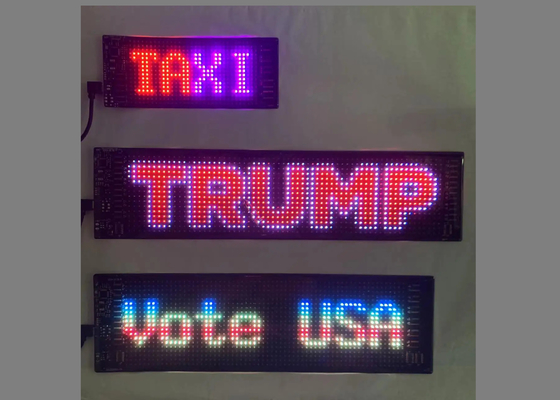 DIY Led Taxi Window Display Led Screen For Car Advertising Customizable Design For JDM,Car Advertisement