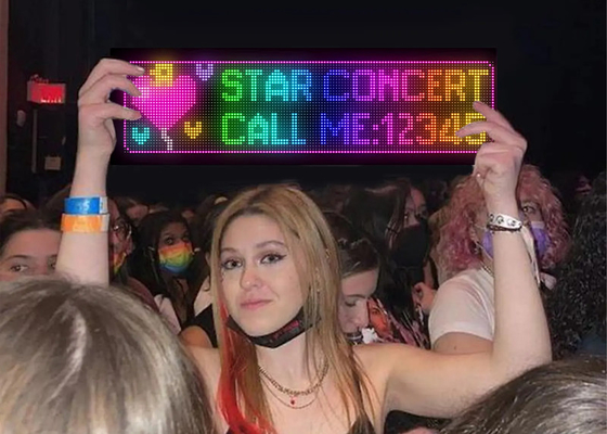 32*128  Led Advertising Signs Board  Animation LED Panel With App Remote Control
