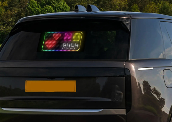 24*48 LED Flexible Light Display APP Control Car Advertising Screen Ip65 Full Color High Definition Car Display
