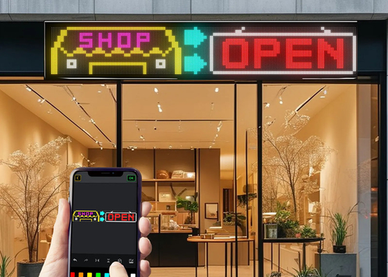 32*192 Double Row Programmable Led Display Trucks Interactive Animation Flexible Screen Front Rear Window