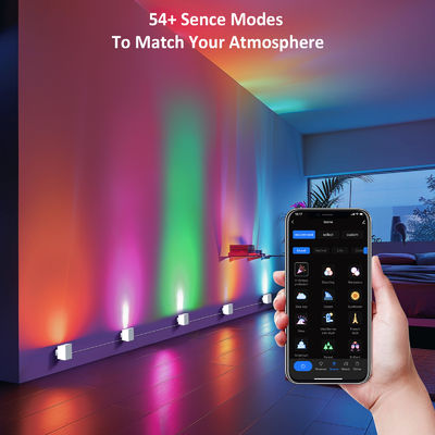 Bluetooth control Addressable RGBCW Smart Wall Sconces / Eave Lights For Christmas Decoration