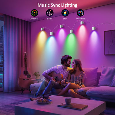 Bluetooth control Addressable RGBCW Smart Wall Sconces / Eave Lights For Christmas Decoration
