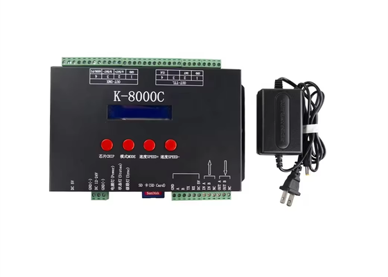 K-8000C Programmable Magic Color Controller Full Color Control Via DMX/SPI With Built-In Coding Function For Light Control