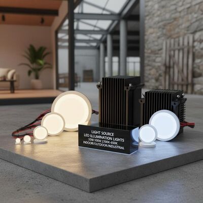 Light Source LED Illumination Lights 10W to 100W Color Temperature 2700K to 6500K Suitable for Indoor Outdoor and Industrial Lighting Projects