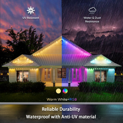 Pixel Light Christmas Colorful House Decoration 2024 RGB Programmable LED Shape IP65 Waterproof Holiday Lighting