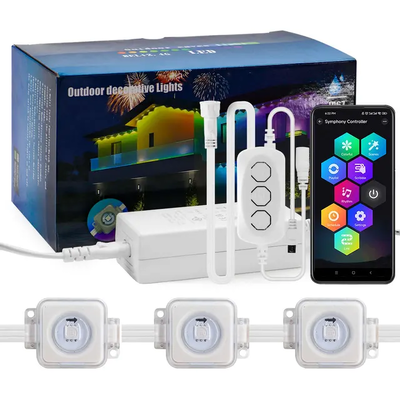 Pixel Light Christmas Colorful House Decoration 2024 RGB Programmable LED Shape IP65 Waterproof Holiday Lighting