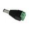 PVC 2 Pin DC Power Female Jack Adapter Connector 5521 Black With Green Teminal