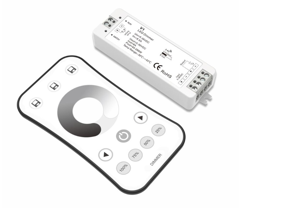Auto Transmitting LED Strip Light Dimmer Unit With Wireless Controller ...