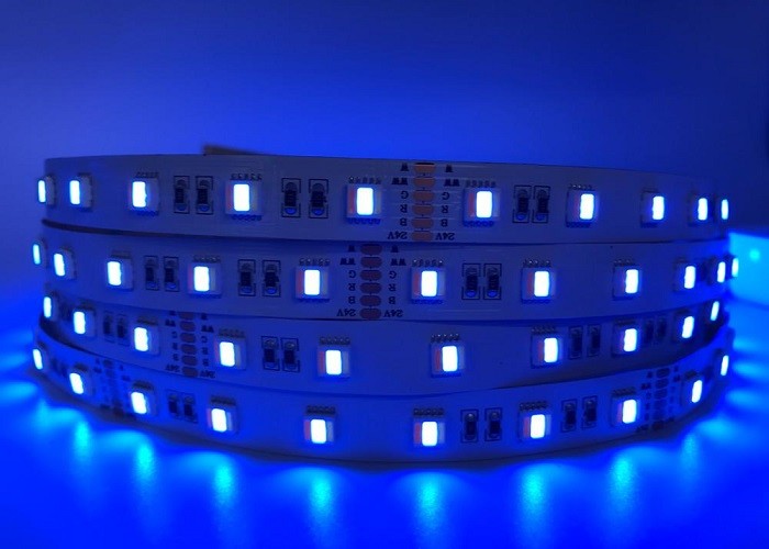 5050 RGBW LED Flex Strip Rope Light 5 Colors For Decoration 50000 Hours ...