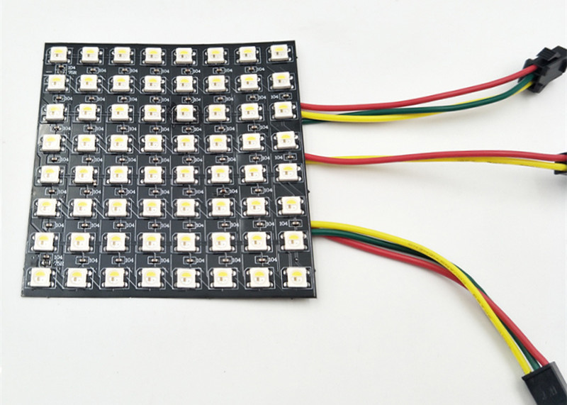 8*8 Pixels Flexible SK6812 Matrix 5050 RGBW LED Pixel Panel