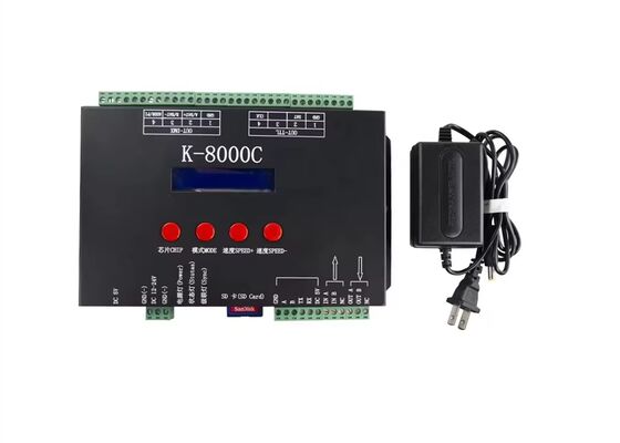 K-8000C Programmable Magic Color Controller Full Color Control Via DMX/SPI With Built-In Coding Function For Light Control